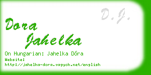 dora jahelka business card
